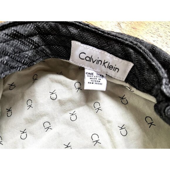 Vintage Calvin Klein Denim Hat Newsboy Cap - Picture 8 of 11